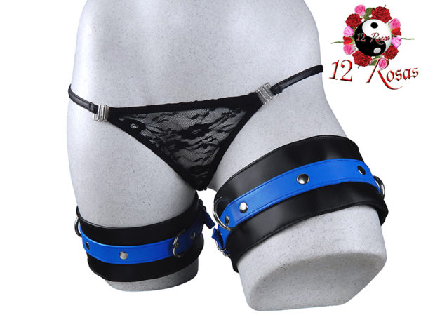 C 041 thigh cuffs blue front1