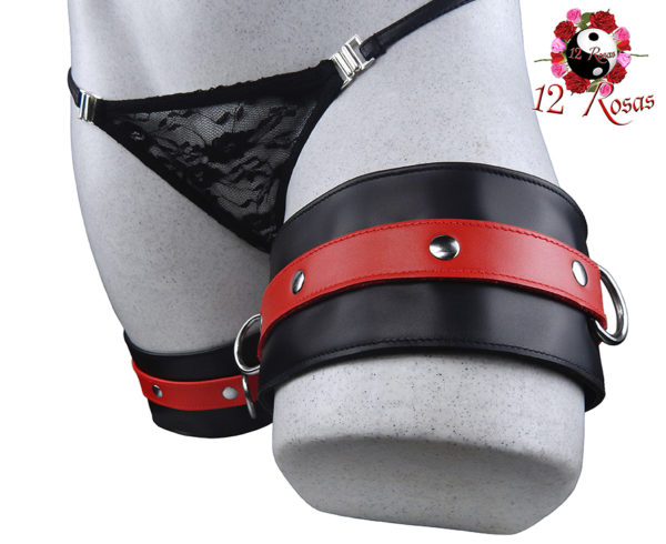 C 041 thigh cuffs red front